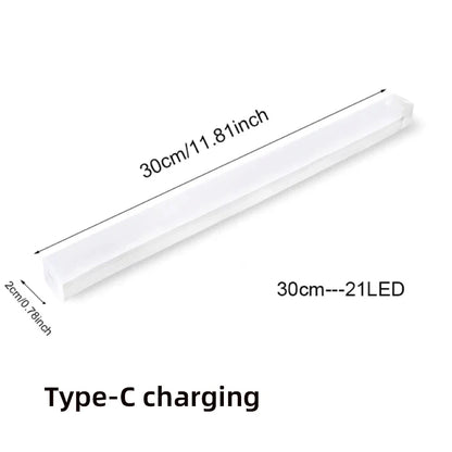 Motion Sensor Light Wireless LED Night Light Type C Rechargeable Light Cabinet Wardrobe Lamp Staircase Backlight For Kitchen LED